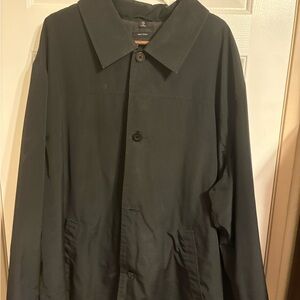 Claiborne Men's Black Trench Coat